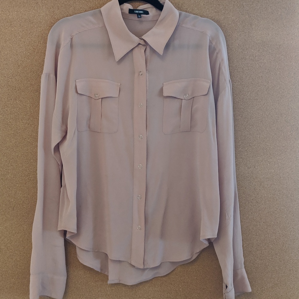 Women's snap closure blouse